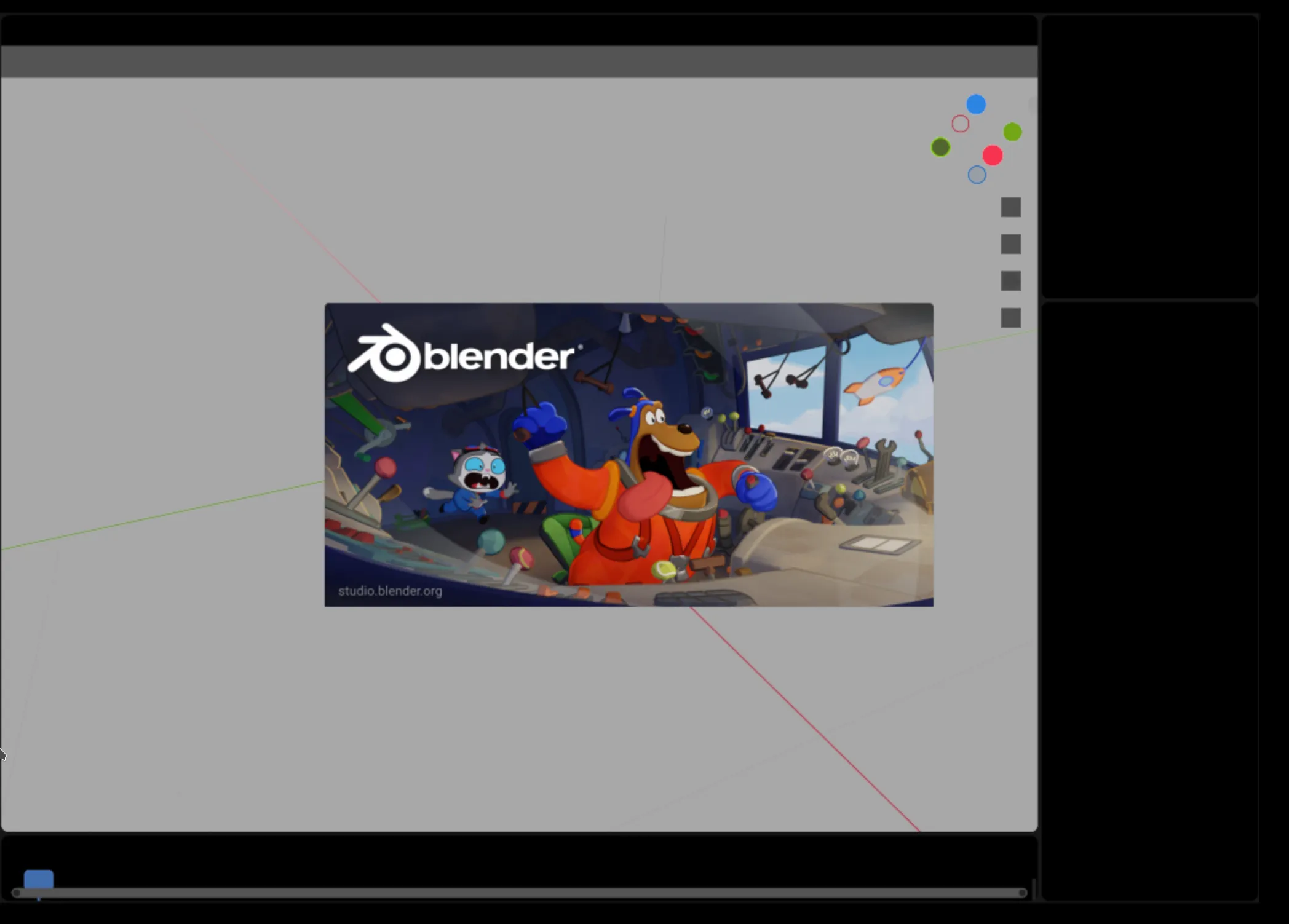 Blender booting in BrowserPod